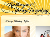 Web Design for Kathryn's Spray Tanning